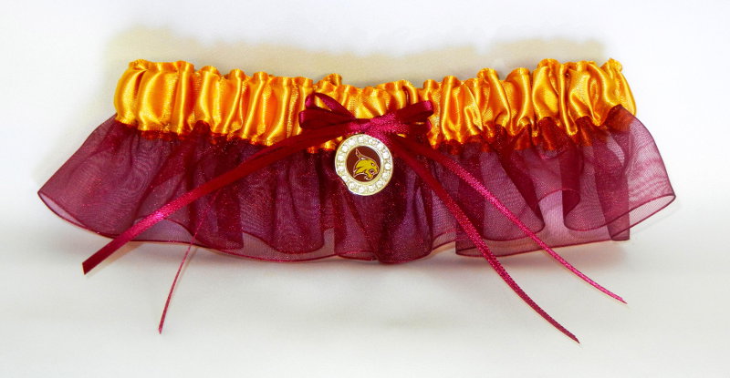 University of Texas State Inspired Garter with Licensed Collegiate Charm